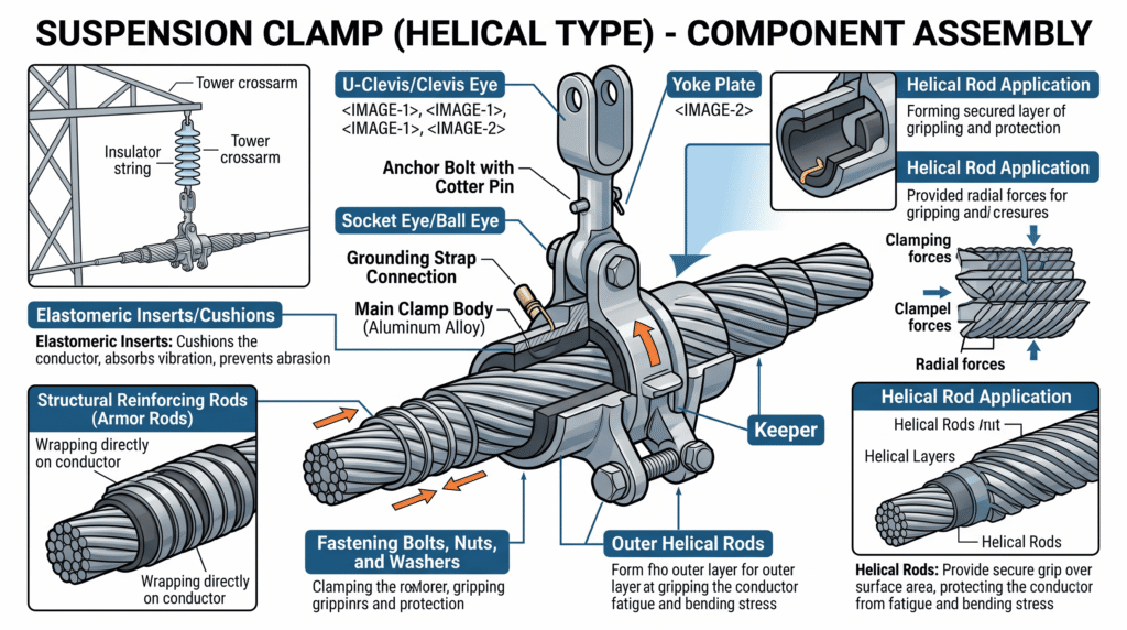 The Anatomy of a High-Quality Suspension Clamp - PT HOGN TRANS JAYA